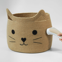 Load image into Gallery viewer, Large Woven Jute Rope Storage Basket, Jute