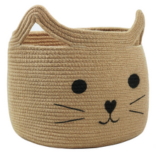 Load image into Gallery viewer, Large Woven Jute Rope Storage Basket, Jute

