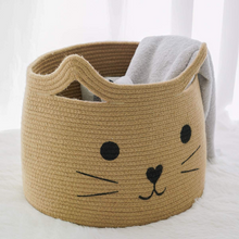 Load image into Gallery viewer, Large Woven Jute Rope Storage Basket, Jute

